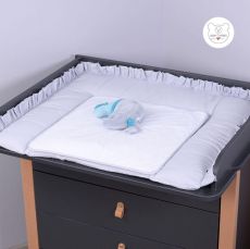 Пеленальний матрац 72х80 см Baby Veres Macaroon Earl grey, 0-12 міс, 100% бавовна, 1 пелюшка водонепроникна